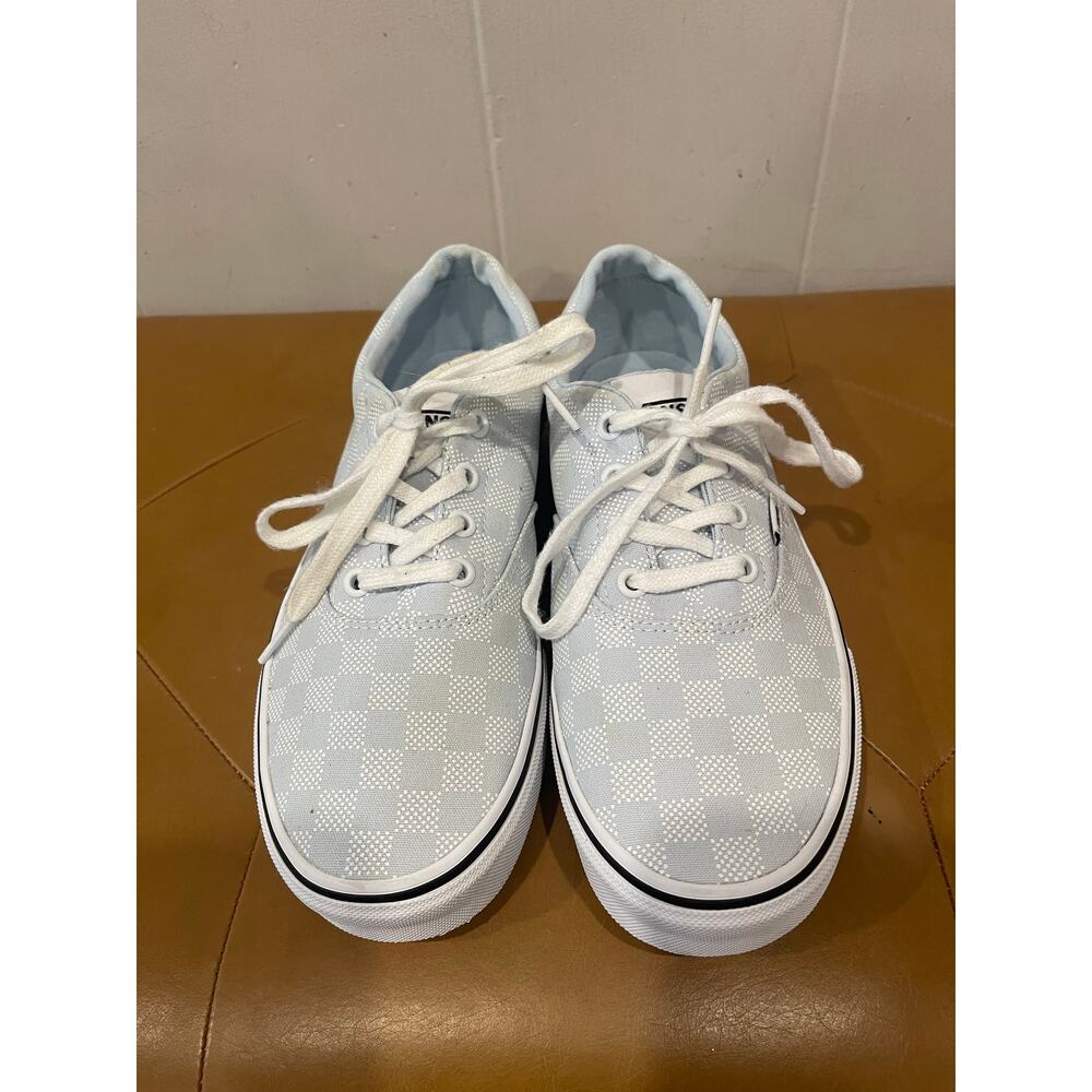 Vans Women's Doheny Light Blue Checkerboard Skate Shoe 90s Sneakers Size 9.5 - Picture 3 of 8